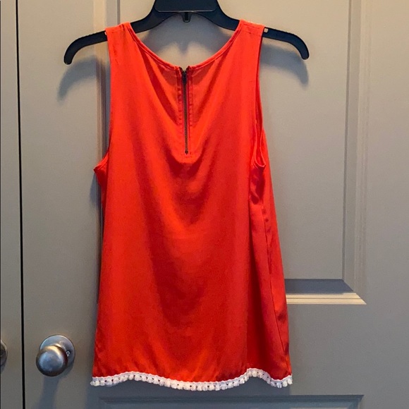 Orange Embroidered Tank - Picture 2 of 5